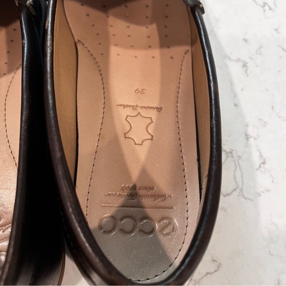 Ecco Leather woman Driving Loafer size 39 / 8-8.5 - Picture 11 of 15
